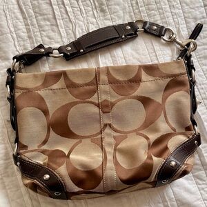 Vintage Coach Signature Jacquard Soho Hobo Bag – Convertible Strap